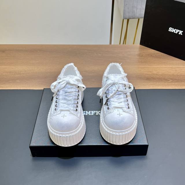 New Arrival At The Store Smfk 24 Latest Model Thick-Soled Canvas Shoes Dirty Sho