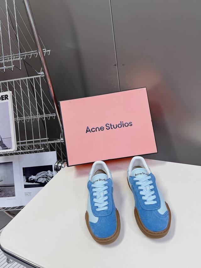 High Version Acne Studios 2024 Spring/Summer New Arrival Star-Printed Casual Whi