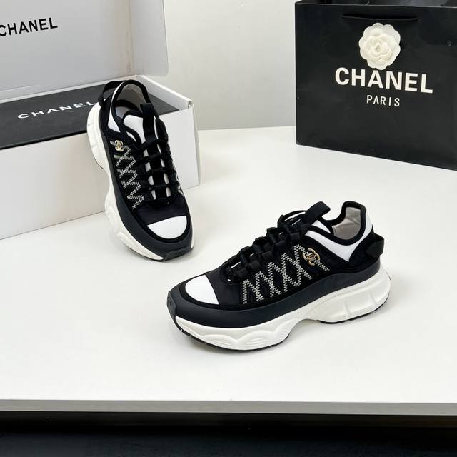 Latest Model Top-Quality! Overseas Edition! Chanel 25Ss Wide-Fit Dad Sneakers Se