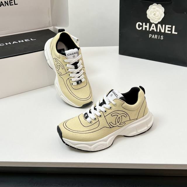 Latest Model Top-Quality! Overseas Edition!Chanel 25Sshuo Wide-Fit Dad Shoes Ser