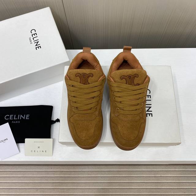 Factory Price P Men's +10 Celine New White Sneakers, Same As Liu Wen, Yang Mi, A