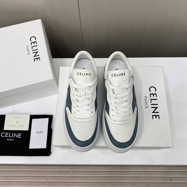 Factory Price P Celine 25 Latest Block Series Lace-Up Casual Sneakers Triomphe L