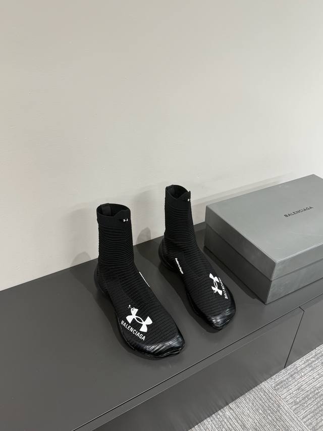 Balenciaga*25S New Collaboration Edition Parisian Knit Sock Boots New Collaborat