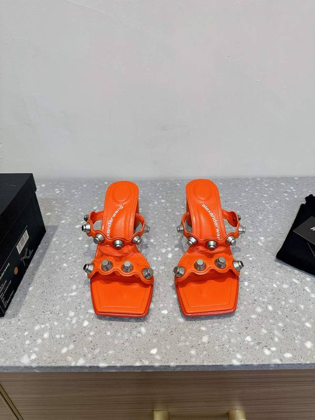 Alexander Wang Alexander Wang 25Ss Early Spring New Arrival Chunky Heel High Hee