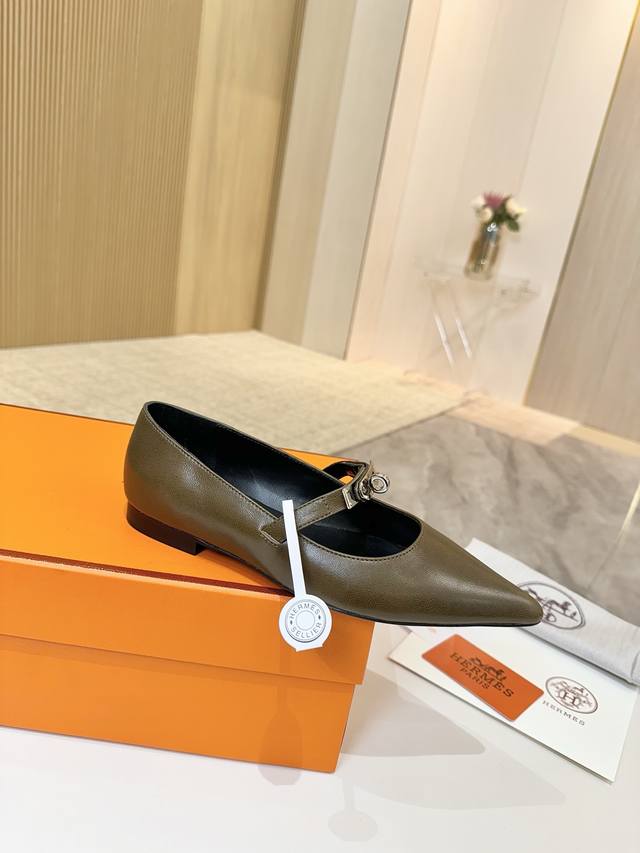 Hermes, Factory Price P Genuine Leather Outsole, Top-Tier Version!Original Desig