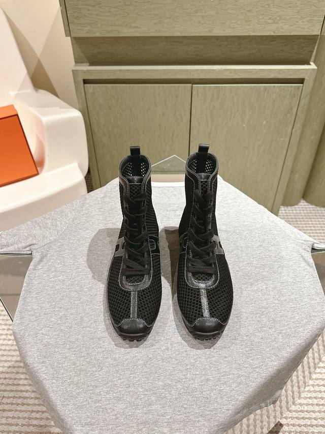 225 H-Brand Spring/Summer New Arrivals Exclusive Counter Latest Mesh Ankle Boots