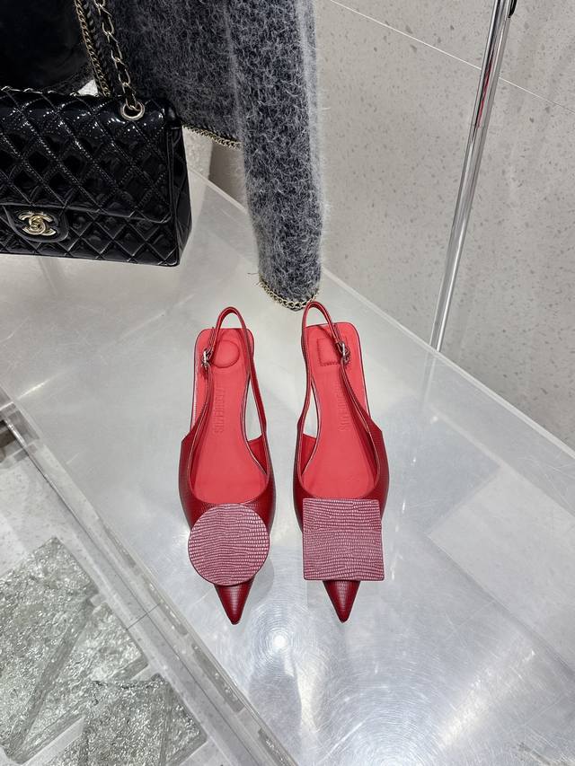 Premium Grade Jacquemus 25Ss Spring/Summer New Arrival Pointed Toe Mandarin Duck