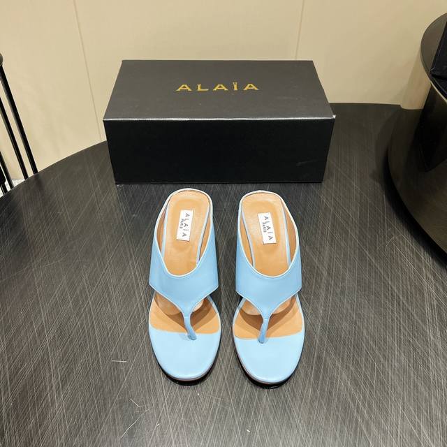 Factory: Exclusive Top-Tier Version Niche Alaia 2025Vs Spring Sandal Series Roun
