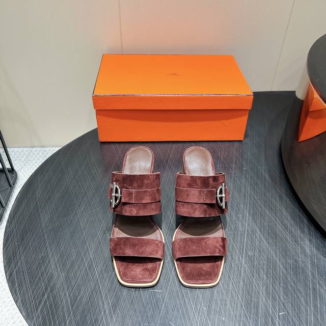 Factory: Exclusive Top-Tier Version H*Erms 2025 Spring/Summer New H-Style Sandal