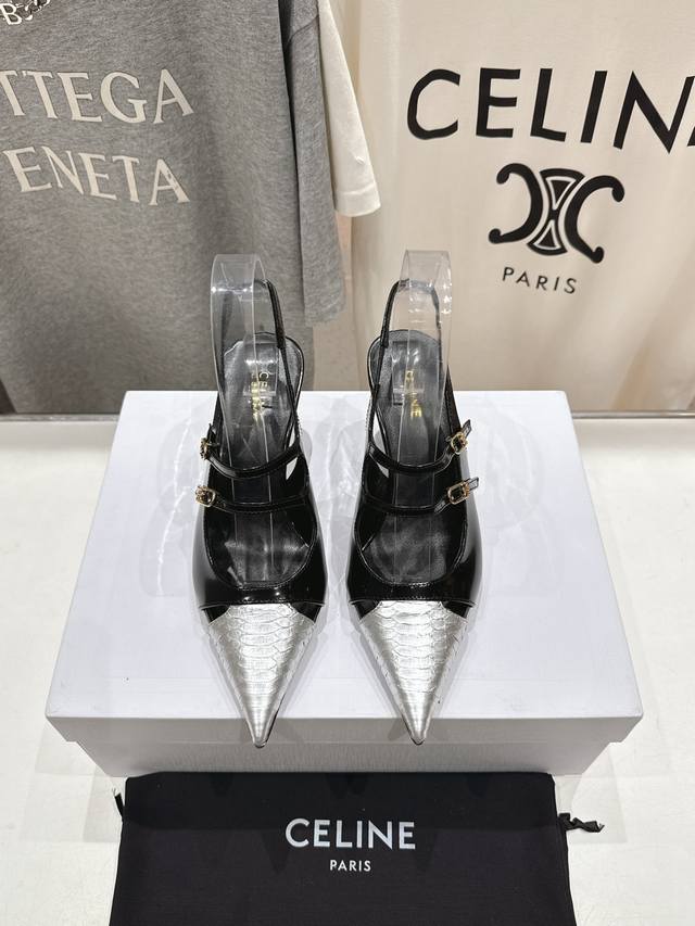 High-End Version, Factory-Direct. Celine 2025Ss Summer New Arrival Simple Pointe