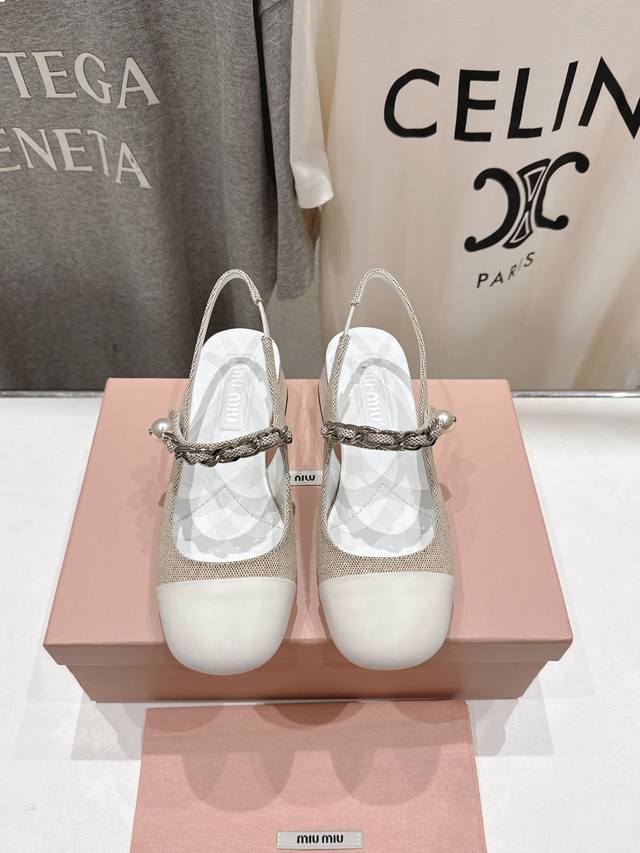 High-End Version, Factory-Direct Miumiu 2025Ss Runway Limited Edition Mary Jane