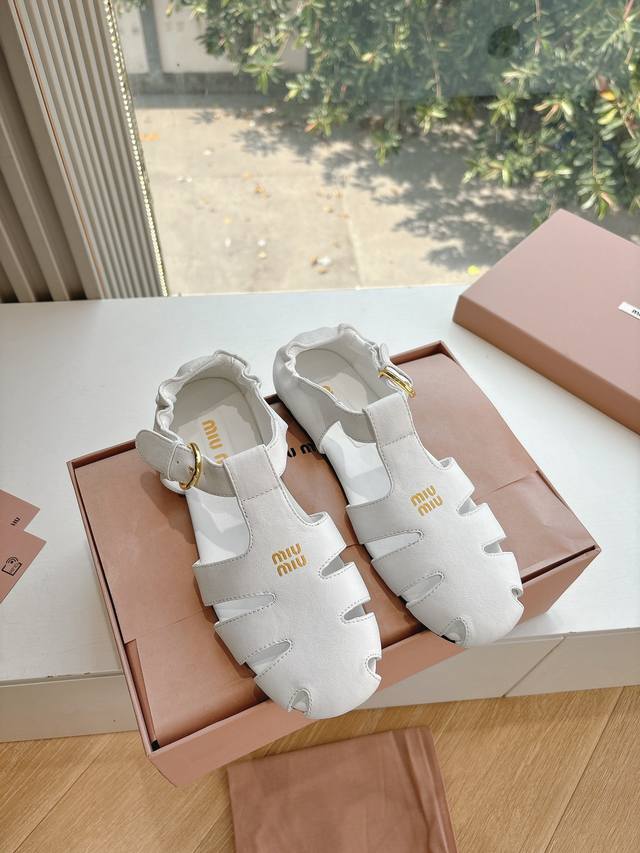 G0286 Premium Version Miu Miu Lace-Up Ballet Shoes Piggy Bank Shoes Woven Miu Mi
