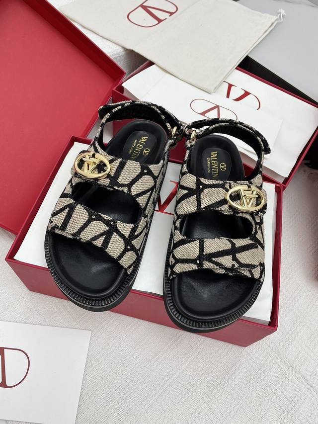 Slippers Sandals 330 Premium Quality Va*Le*Tino Valentino Spring New Arrival - B