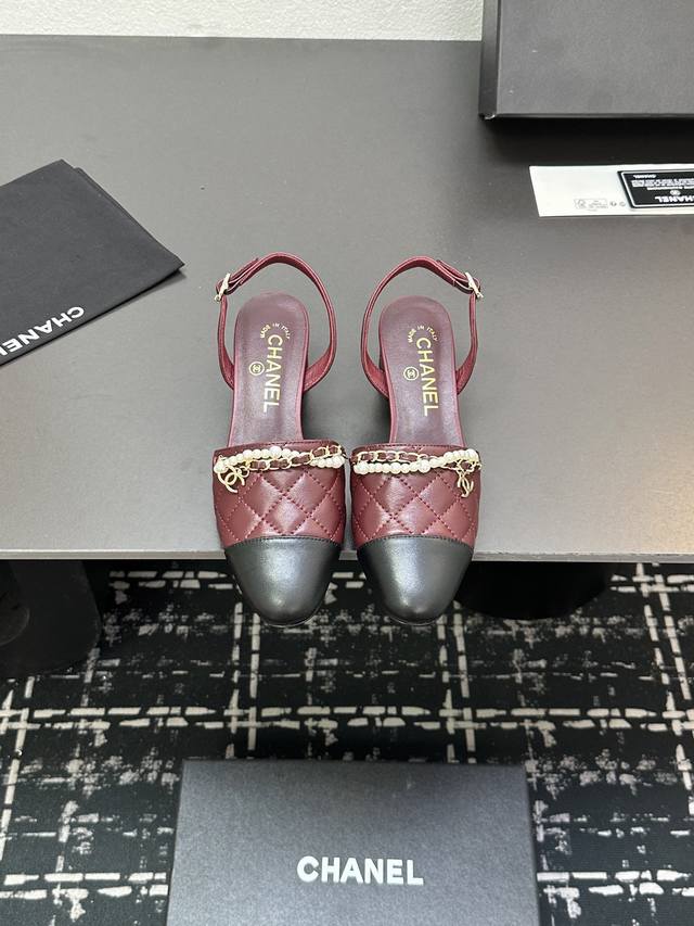 Chanel Classic Double C Logo Single-Strap Slingback Sandals, A New Design In The