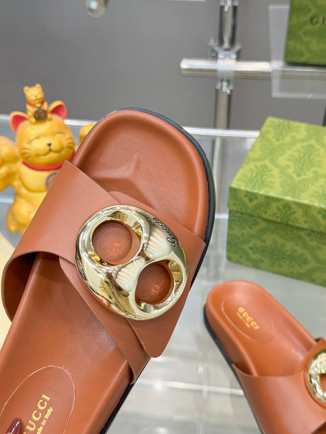 Factory Price Pp Summer New Arrival Ultra-Popular Flip-Flops Ss Gucci Summer Sea