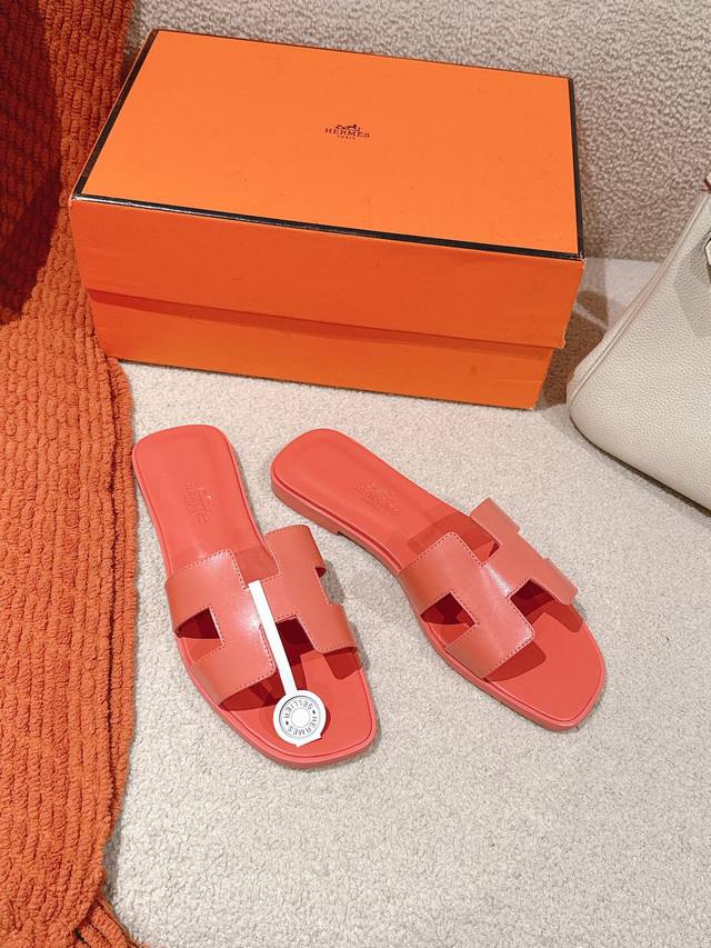 Factory Price P Hermes H-Shaped Slippers Oran Sandal Series. Fashionable And Ver