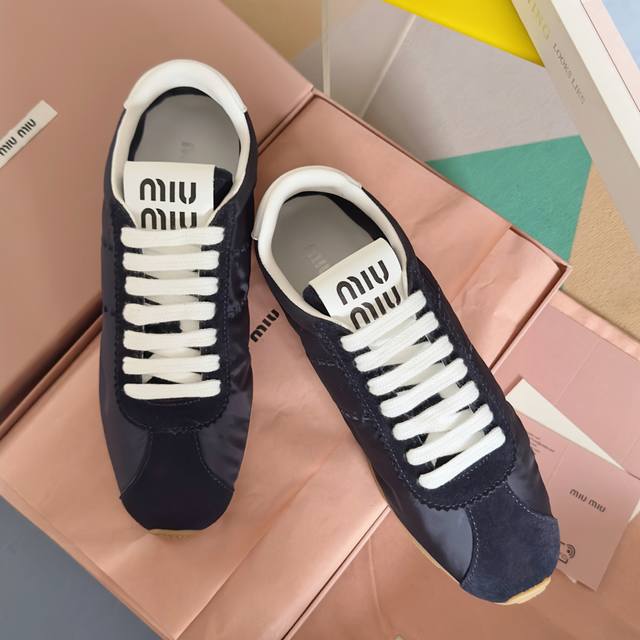 Top Version: Women's Miu Miu Latest Retro Training Shoes, Aghan Shoes, Casual Sp