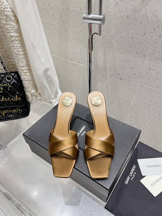 Saint Laurent Saint Laurent Ysl New High-Heel Sandals Original Last, Top-Quality