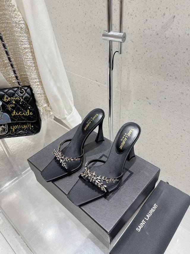 Factory-Direct Saint Laurent* Saint Laurent 24 Square-Toe Half-Strap How Can A Y