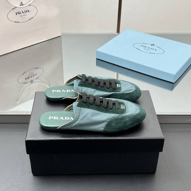 Factory Price High Quality!! Prada New Collapse Recycled Nylon And Suede Leather