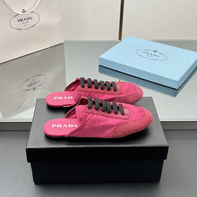 Factory Price High Quality!! Prada New Collapse Recycled Nylon And Suede Leather