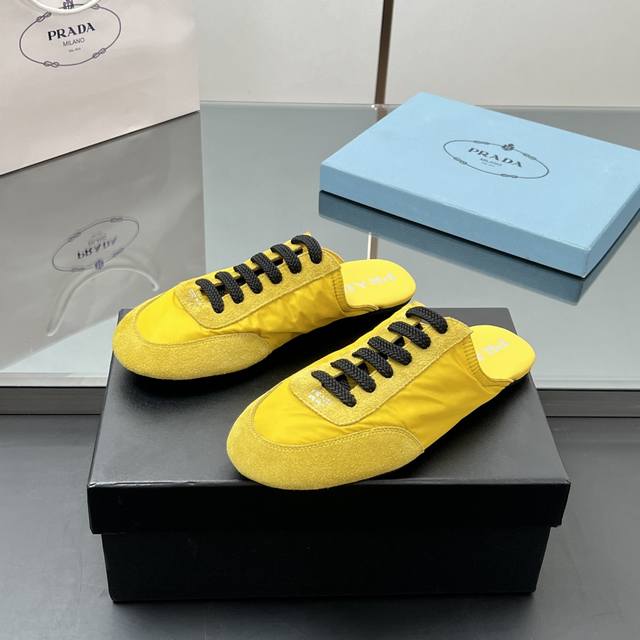 Factory Price High Quality!! Prada New Collapse Recycled Nylon And Suede Leather