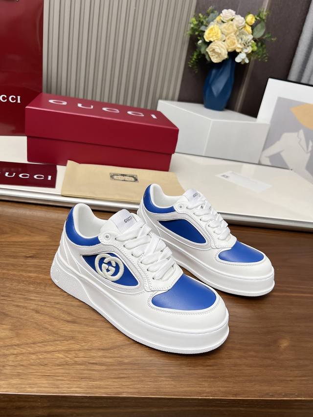 Gucci Casual Sneakers, Top-Tier Version! Oil-Edged Craftsmanship, One-To-One Rep