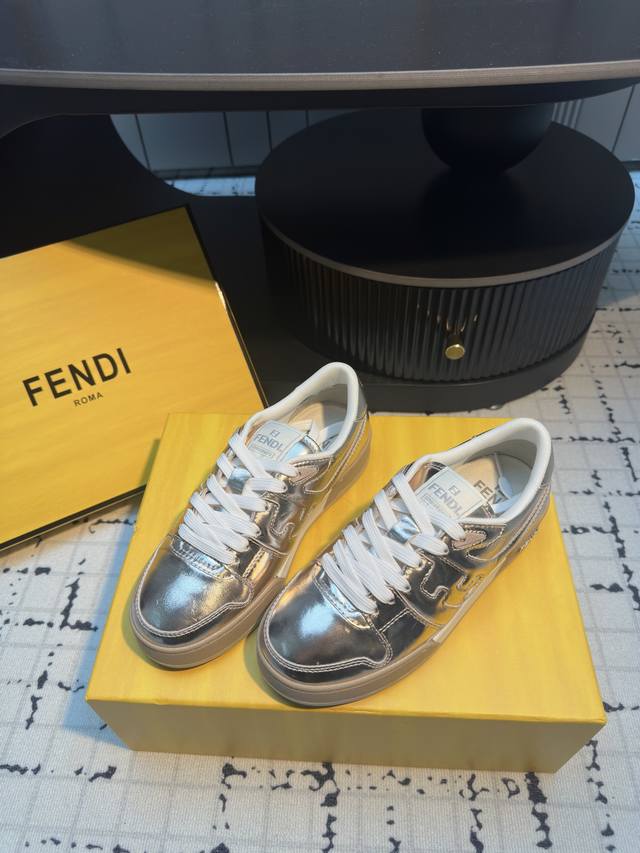 Fendi Series Couple's Matching Sneakers Retro Classic Design ~ Fashionable And V