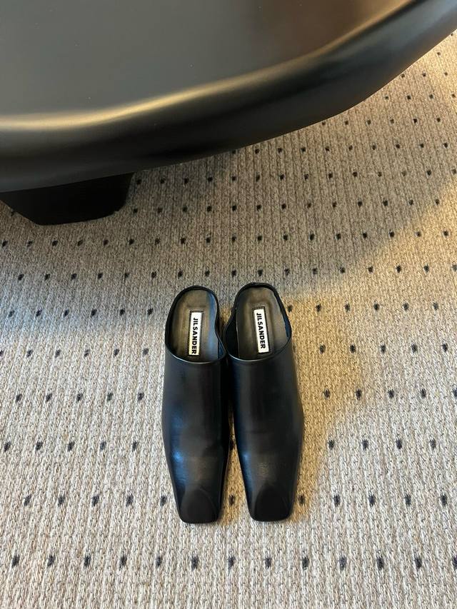 Jil Sander 25 Square-Toe Wedge Heel Leather Mule A Must-Have For Those With A St