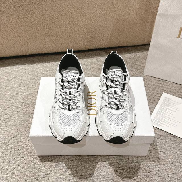 Premium Grade! Dior Chrono Sneakers Reinterpret Running Shoes In Dior's Haute Co