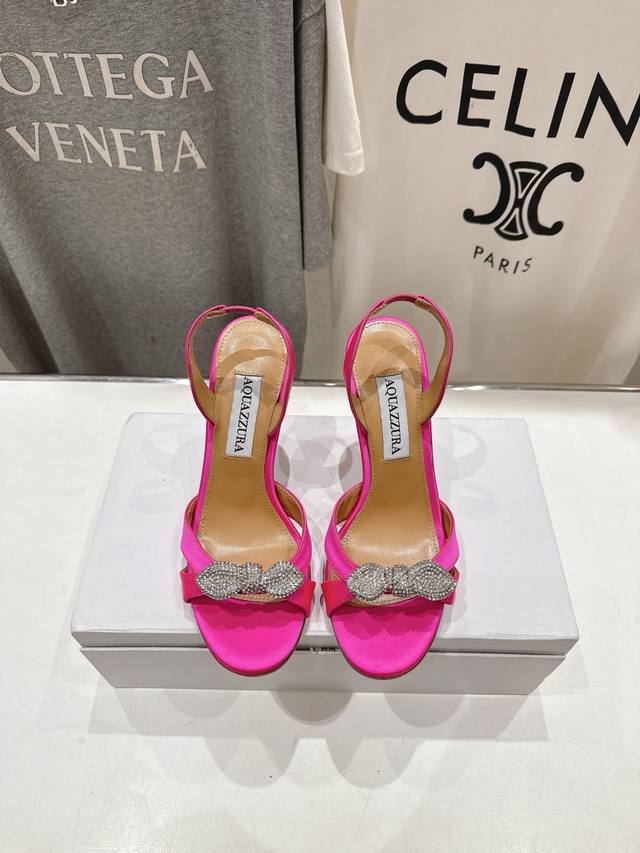 High-End Version Available. Q Aquazzura Gold Pineapple 2025 New Arrival High-Hee