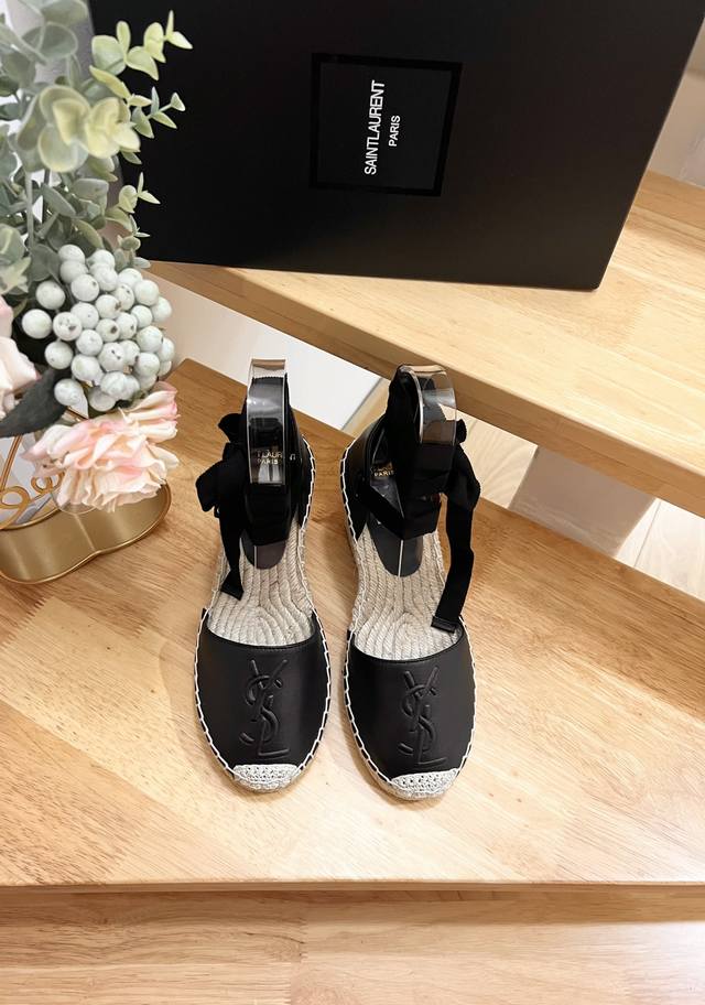 Saint Laurent Saint Laurent Year Early Spring Wedge Heel Letter Logo Fisherman S