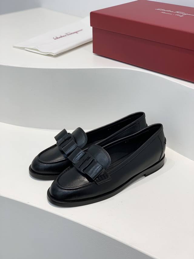 Salvatore Ferragamo Ferragamo Large Bow Viva Loafer Upper: Imported Soft Cowhide