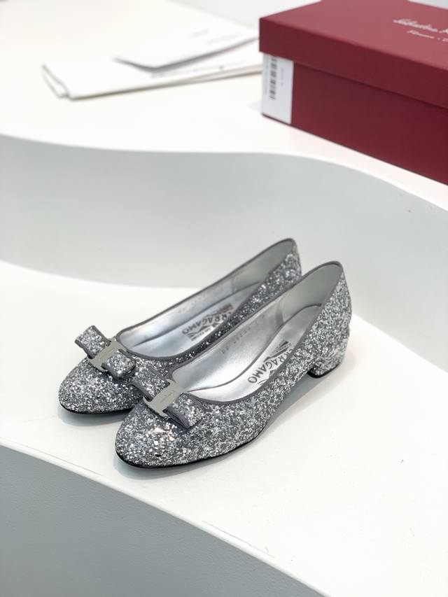 Salvatore Ferragamo Glitter Sequined Pumps This Year, These Glittering Sequined