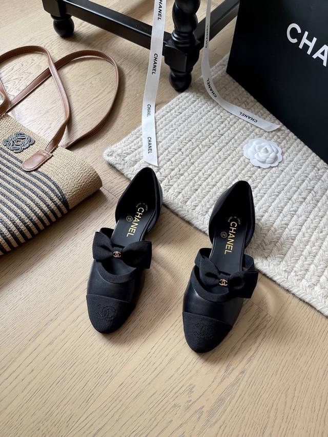 Chanel 25C Early Spring New Arrival Bow-Knot Pumps! Top-Tier Version! Limited Re