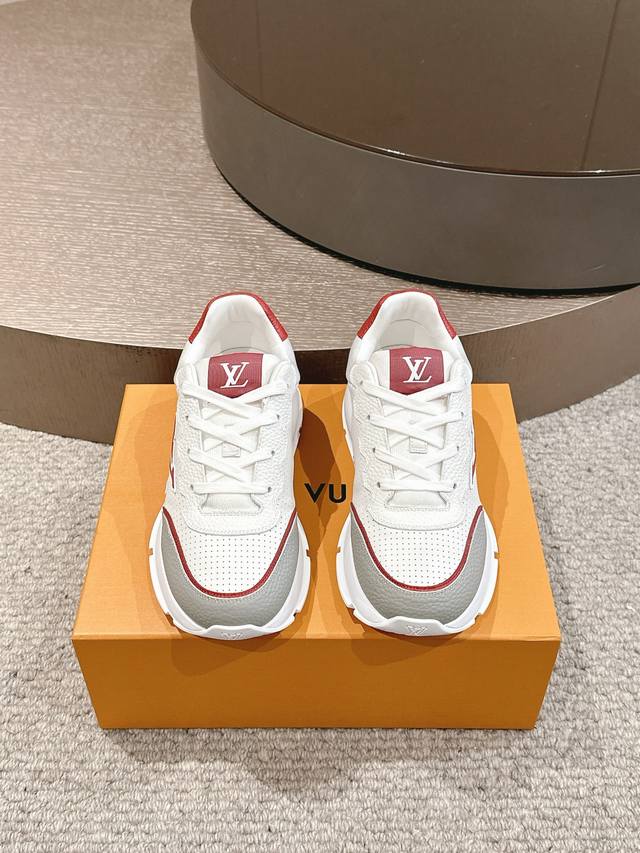 Top-Tier Version: Men's Lv Louis Vuitton L-Brand Latest Classic Series Thick-Sol