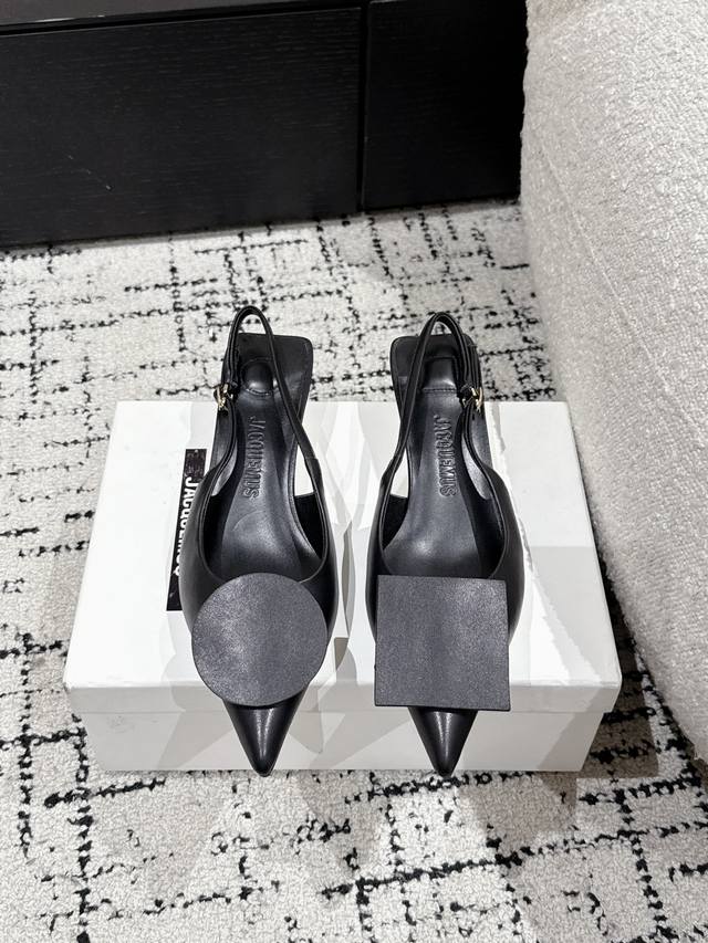 Jacquemus 25 Spring/Summer Newest Les Pointed-Toe Mandarin Buckle High Heels Geo