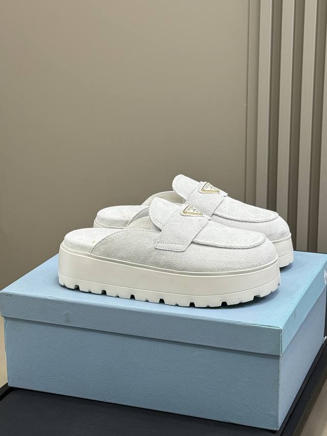 Top-Quality Prada Ss25 New Arrival-~ Prada New-Style Slip-On Thick-Soled Birkens