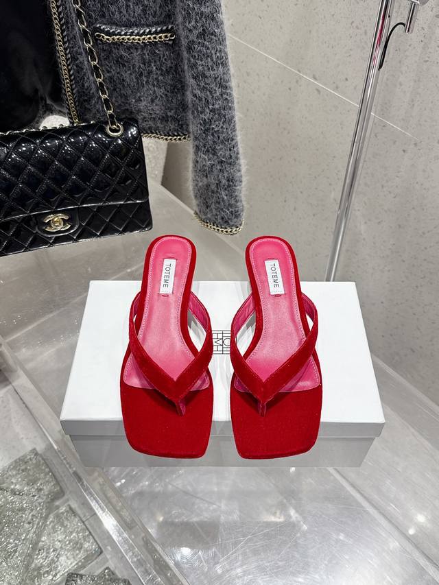 Top Edition Toteme 2025Ss New Arrival Toe-Post Sandals Elevate Your Style To New