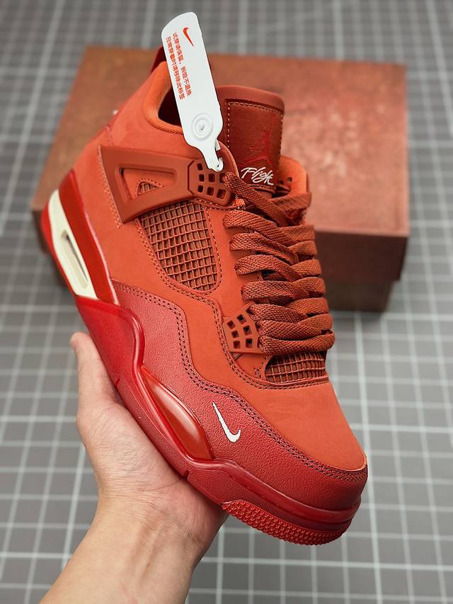 Pure Original Tnt Top-Grain Leather Nigel Sylvester X Air Jordan 4 Og Brick By B