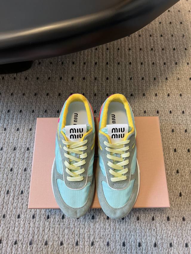 Miu Miu 25Ss Spring/Summer New Arrival Runway Miumiu Casual Shoes Runway Craftsm