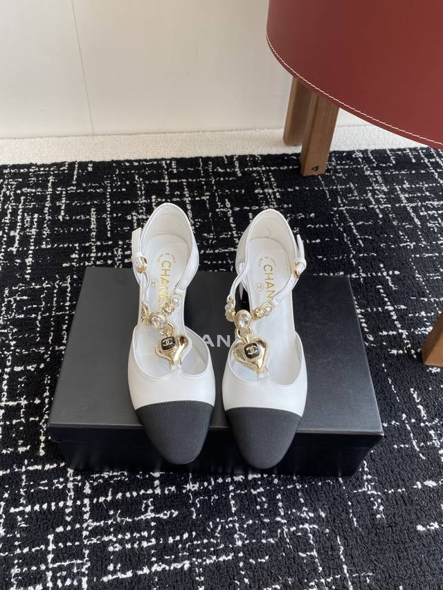 Premium-Grade Chanel Mini 25Ss Early Spring New Arrival Chunky Heel Mary Jane Fl