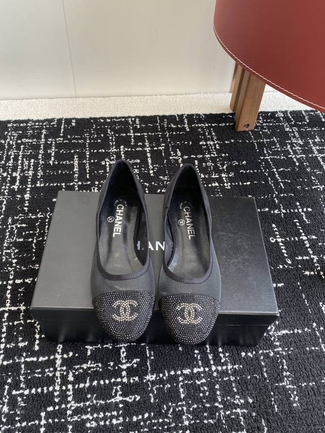 Premium-Grade Chanel 25Ss Spring/Summer Shoes With Australian Diamond Accents, B