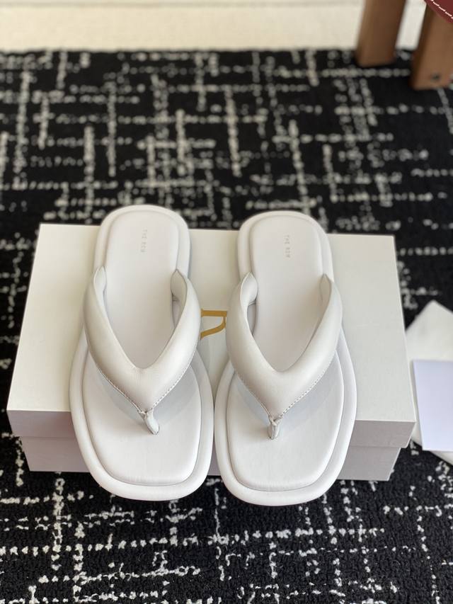 Dongguan Direct Purchase Grade The Row 25Ss Beach Flip-Flops At First Glance, Th