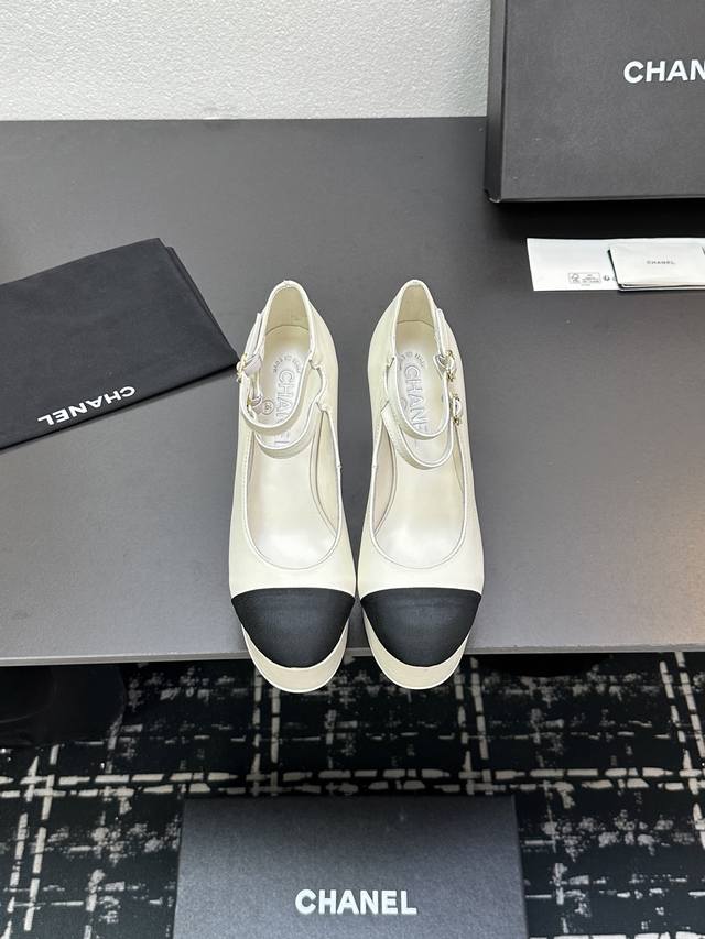Chanel~~Summer-Style Waterproof Platform Heeled Sandals Upper Made From Ultra-So