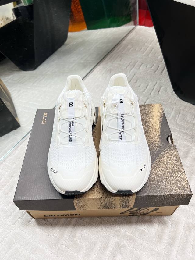 Thick-Soled Flyknit Salomon Sneakers Now Available. Off-White Factory Price. Men