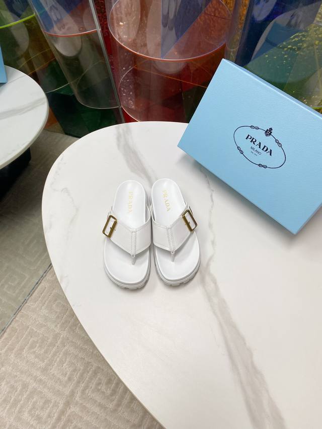 High-Volume Prada 25Ss Platform Thong Sandals A Must-Have For Lazy People, These