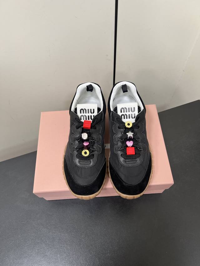 Buckle Miumiu 2025 Agon Casual Shoes, Sneakers, Spring/Summer New Arrival Recent
