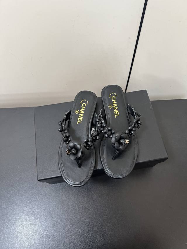 Chanel 25Ss Spring/Summer New Arrival Camellia Slipper Series This Season's Came