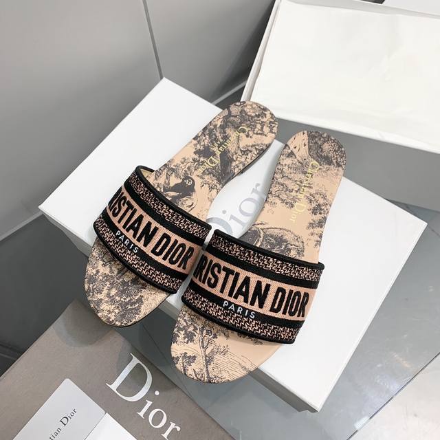 Factory Price, New Color, High-End Version Christian Dior Embroidered Cotton San